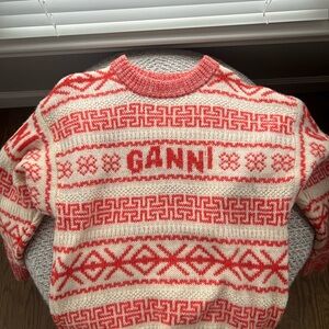 GANNI Intarsia Knit Women’s Sweater